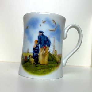 Norman Rockwell Looking out to sea coffee/tea mug Stouffville Ontario Canada 8oz